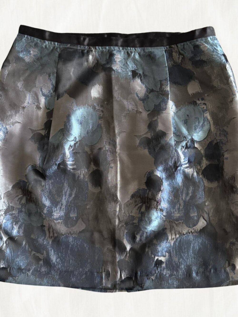 Forever 21 Floral Print Mini Skirt with Satin Finish